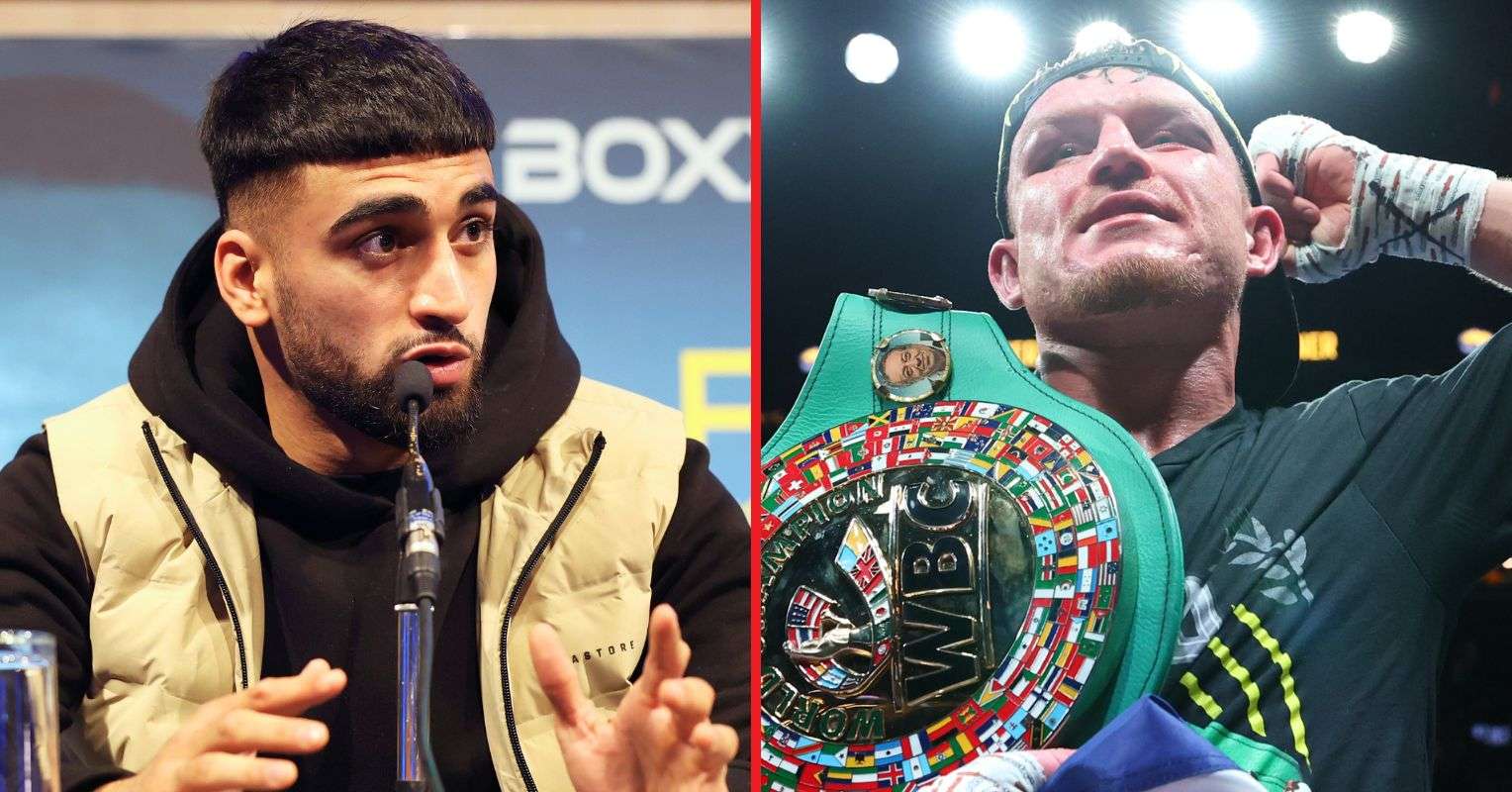 Adam Azim reacts to rival Dalton Smith’s world title win over Subriel Matias