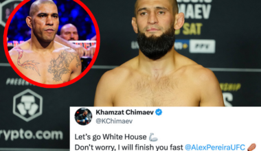 Khamzat Chimaev Calls Out Alex Pereira For White House Card - "I Will Finish You Fast"