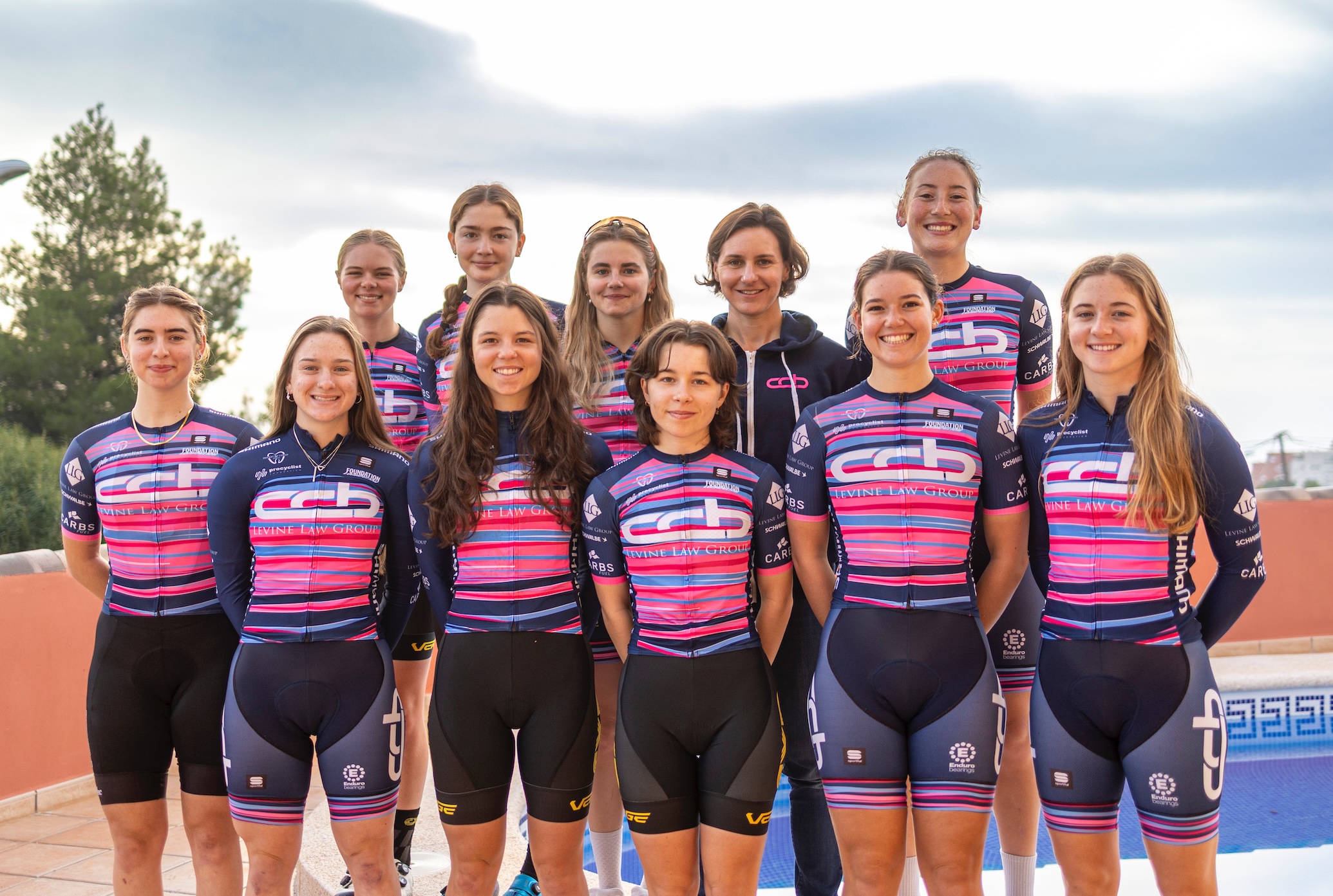 The US-based CCB Kenetik p/b Levine Law Group cycling team took part in a winter camp in Spain in January 2026