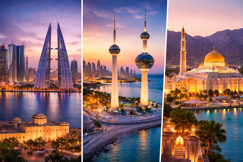 Bahrain, kuwait, and oman