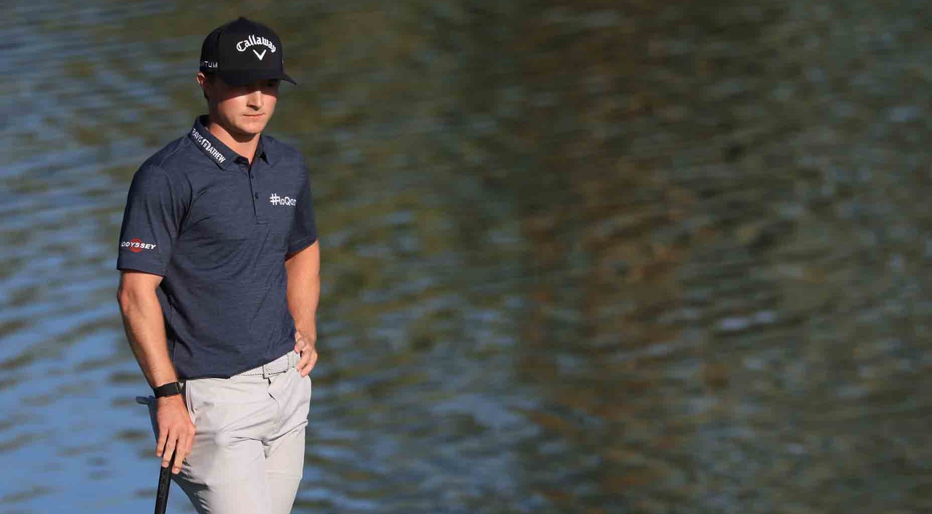 This teen? He's a pro, he flew private and he's leading on Tour