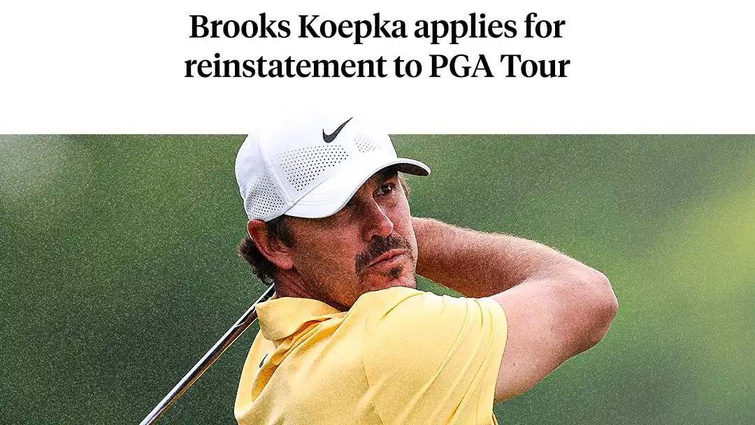 Brooks Koepka applies to return to PGA Tour after leaving LIV Golf – Australian Golf Digest