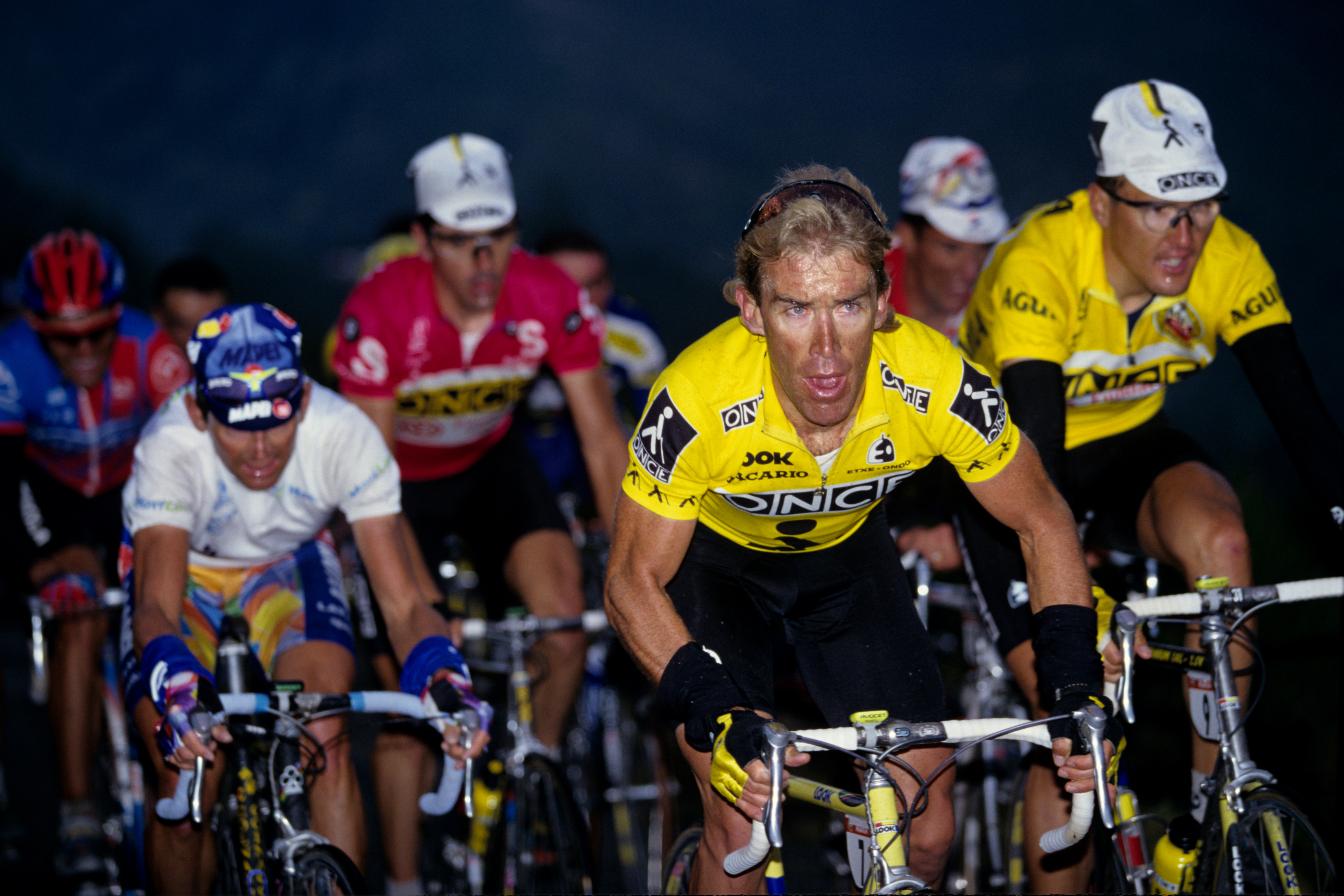 Neil Stephens on stage seventeen of the 1996 Vuelta a Espana from Sabinanigo to Cerler. (Photo by Graham Watson/Getty Images)
