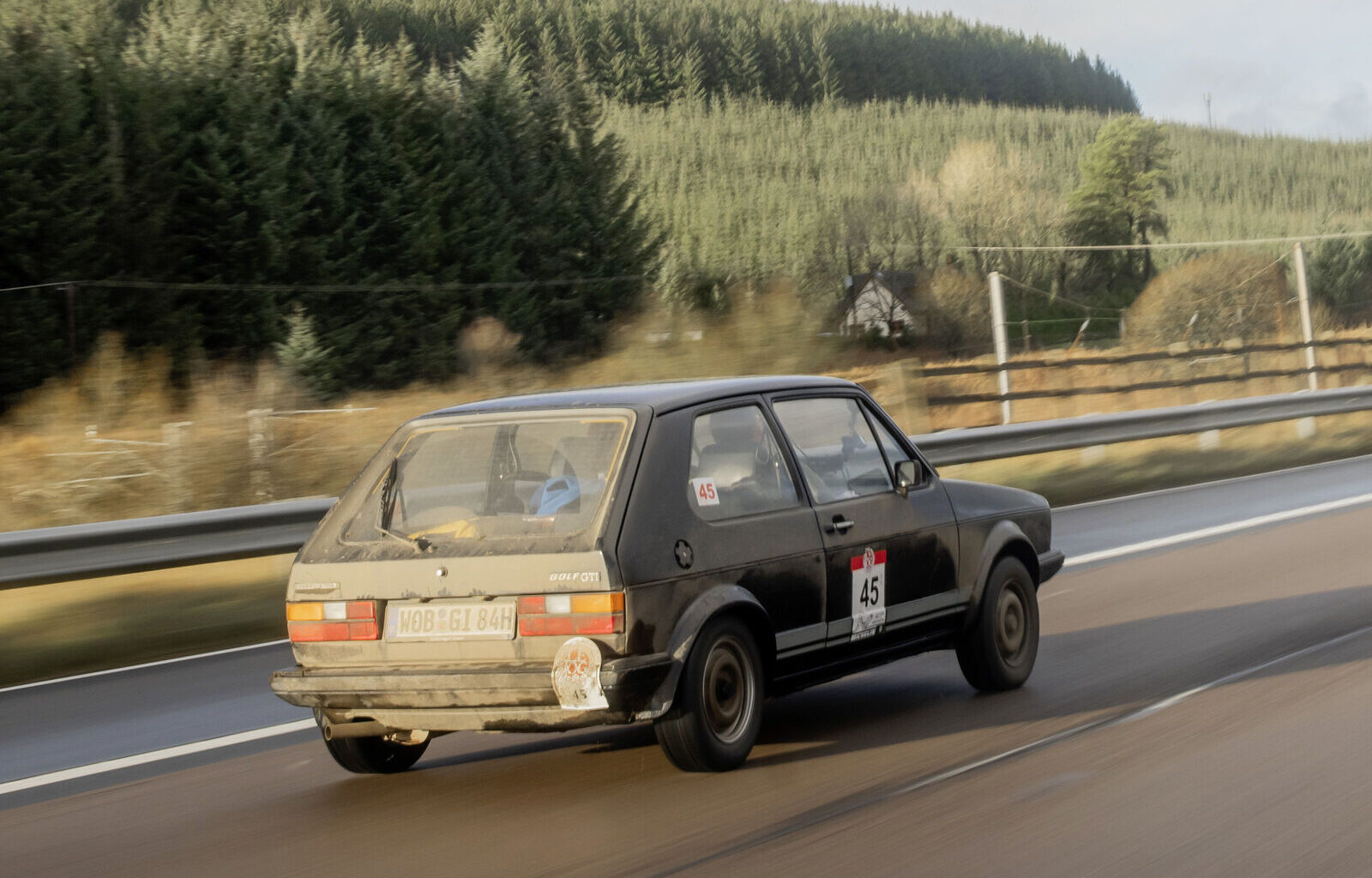 The Golf GTI taking part in one of the toughest classic car rallies in the world: LeJog