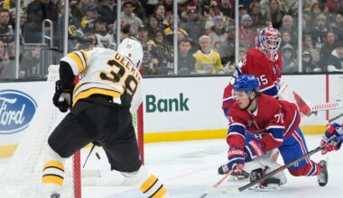 Morgan Geekie scores 100th career goal, Boston Bruins come back to beat Montreal Canadiens