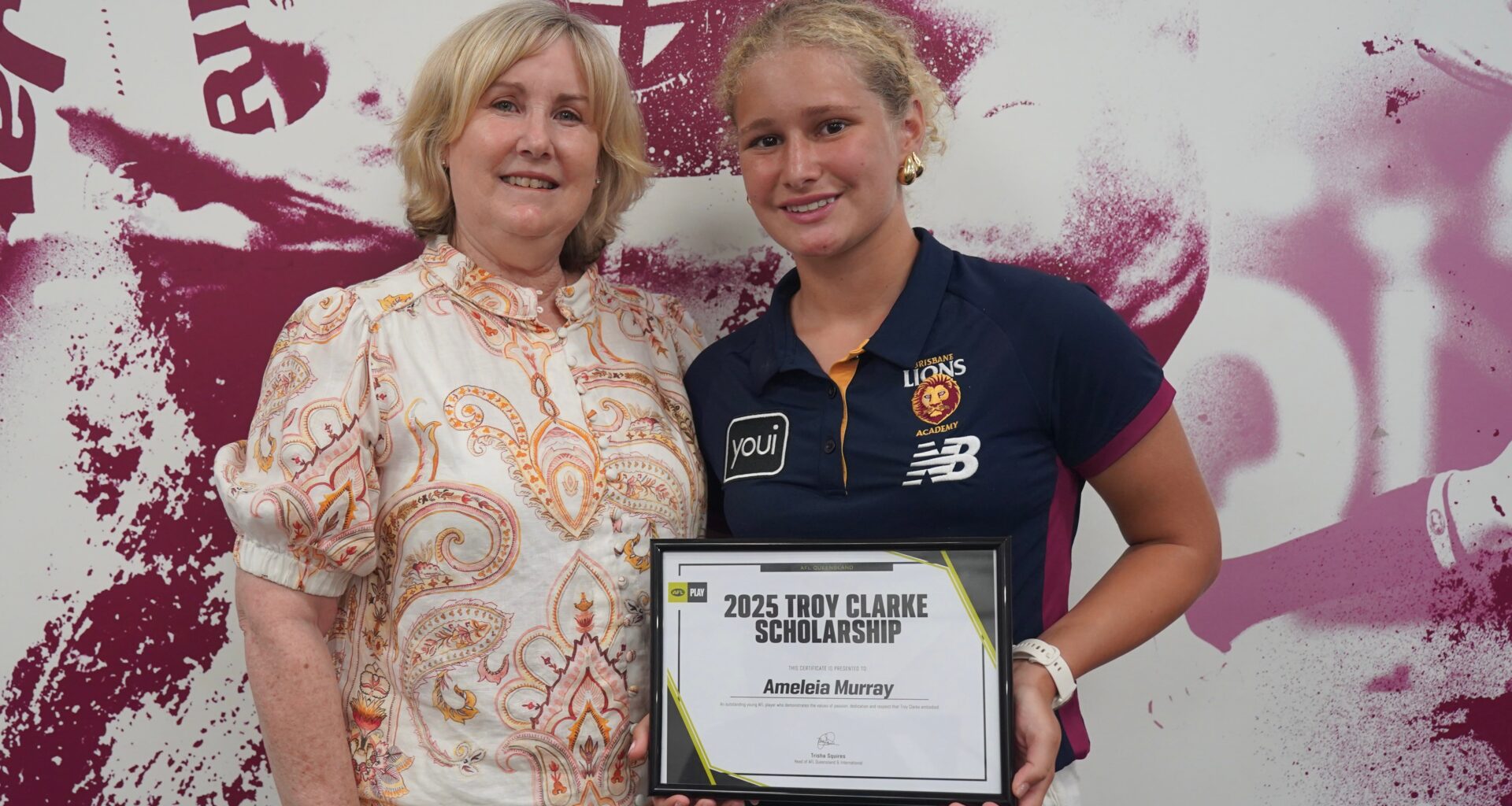 Ameleia Murray awarded the 2025 Troy Clarke Scholarship