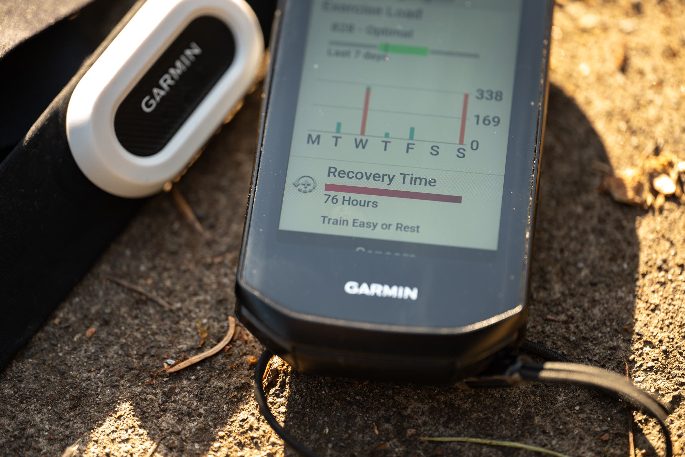 Garmin 1050 on a recovery time screen