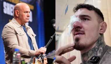 Dana White Tom Aspinall Eye