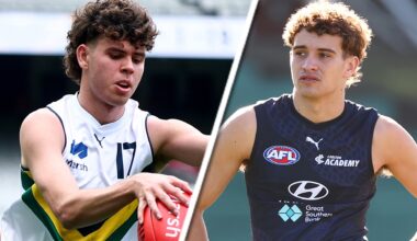 The 2026 draft prospects training at your club this pre-season