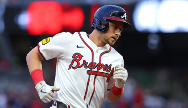 Former Seattle Mariners Jarred Kelenic Atlanta Braves rounding bases 2024...