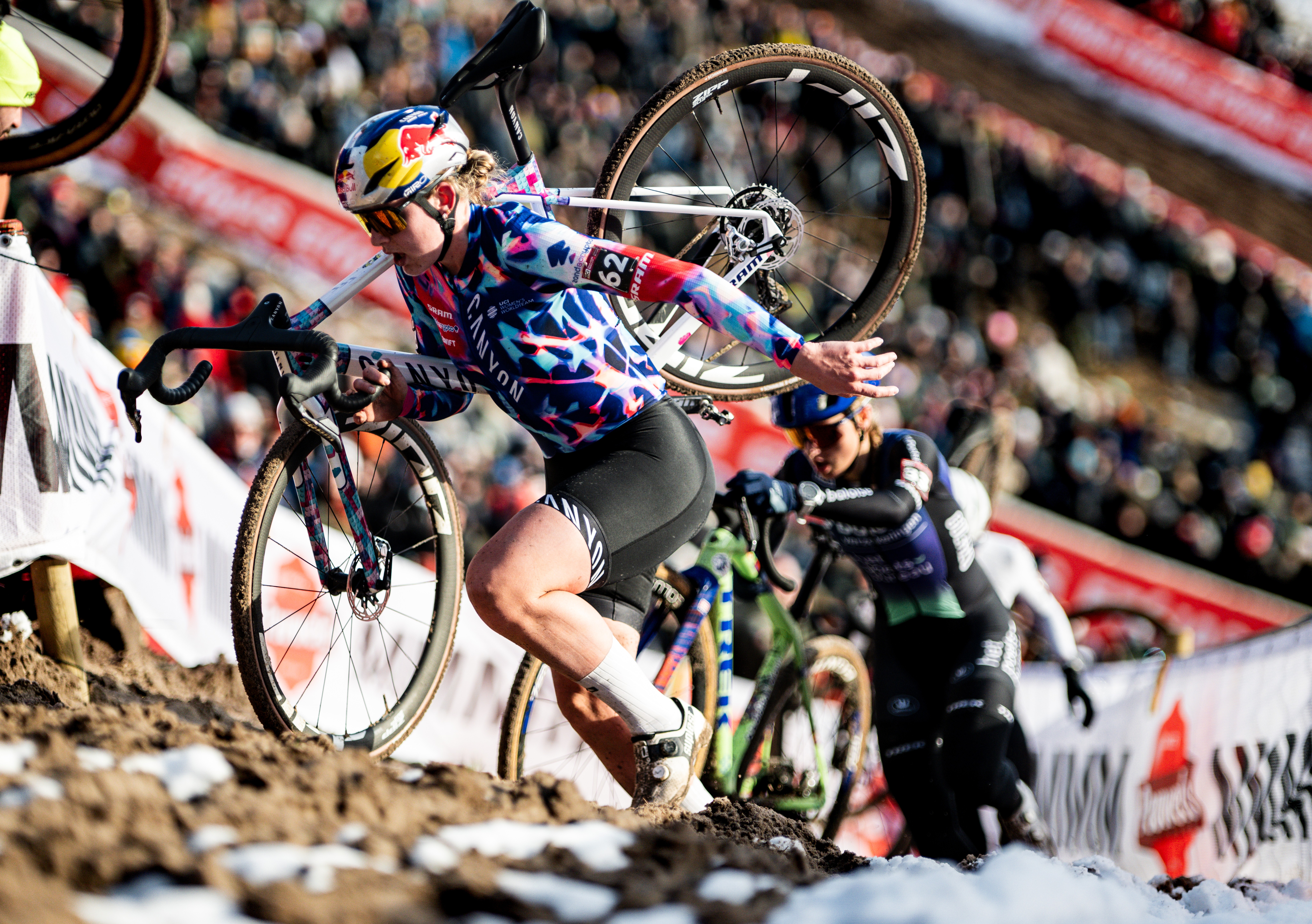Zoe Backstedt of the United Kingdom and Team Canyon// SRAM Zondacrypto competes during the 29th Zonhoven UCI Cyclo-Cross