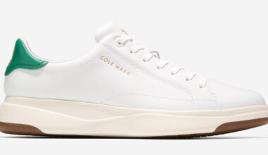 Cole Haan GrandPrø tennis shoe, viewed from the side.