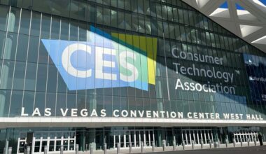 A picture of the convention center where CES 2022 is held.
