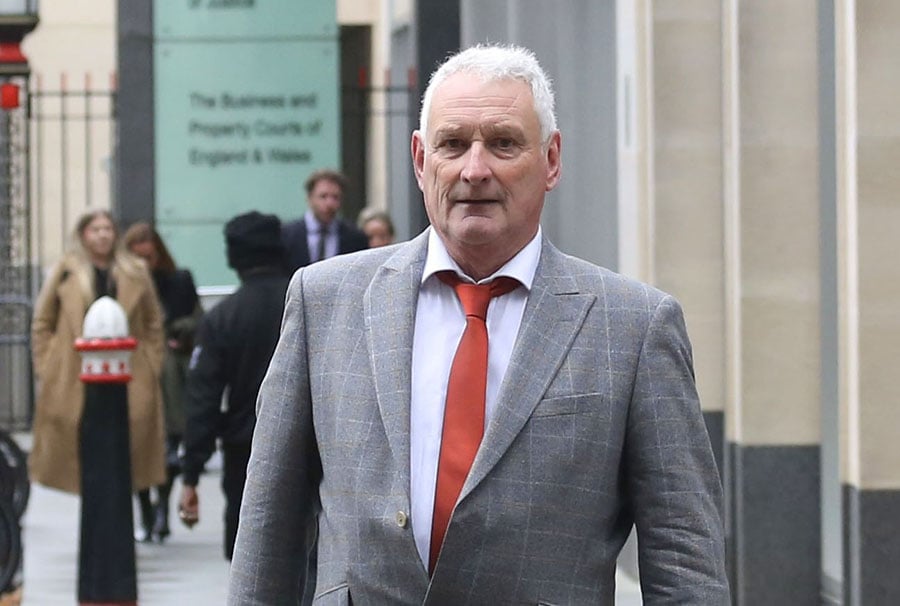 Gary MacDougall outside court