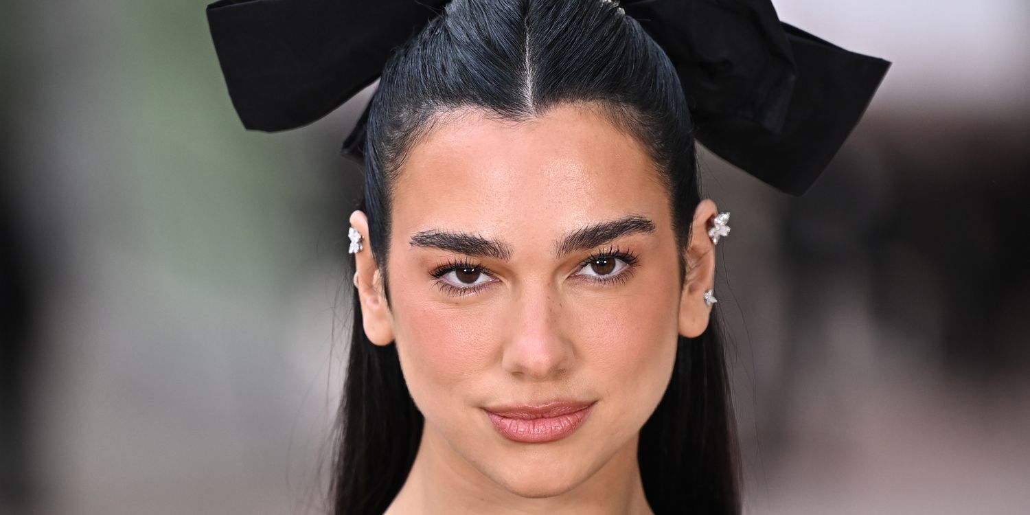 Dua Lipa's Sleeveless $600 LBD Includes Unexpected Metallic Details