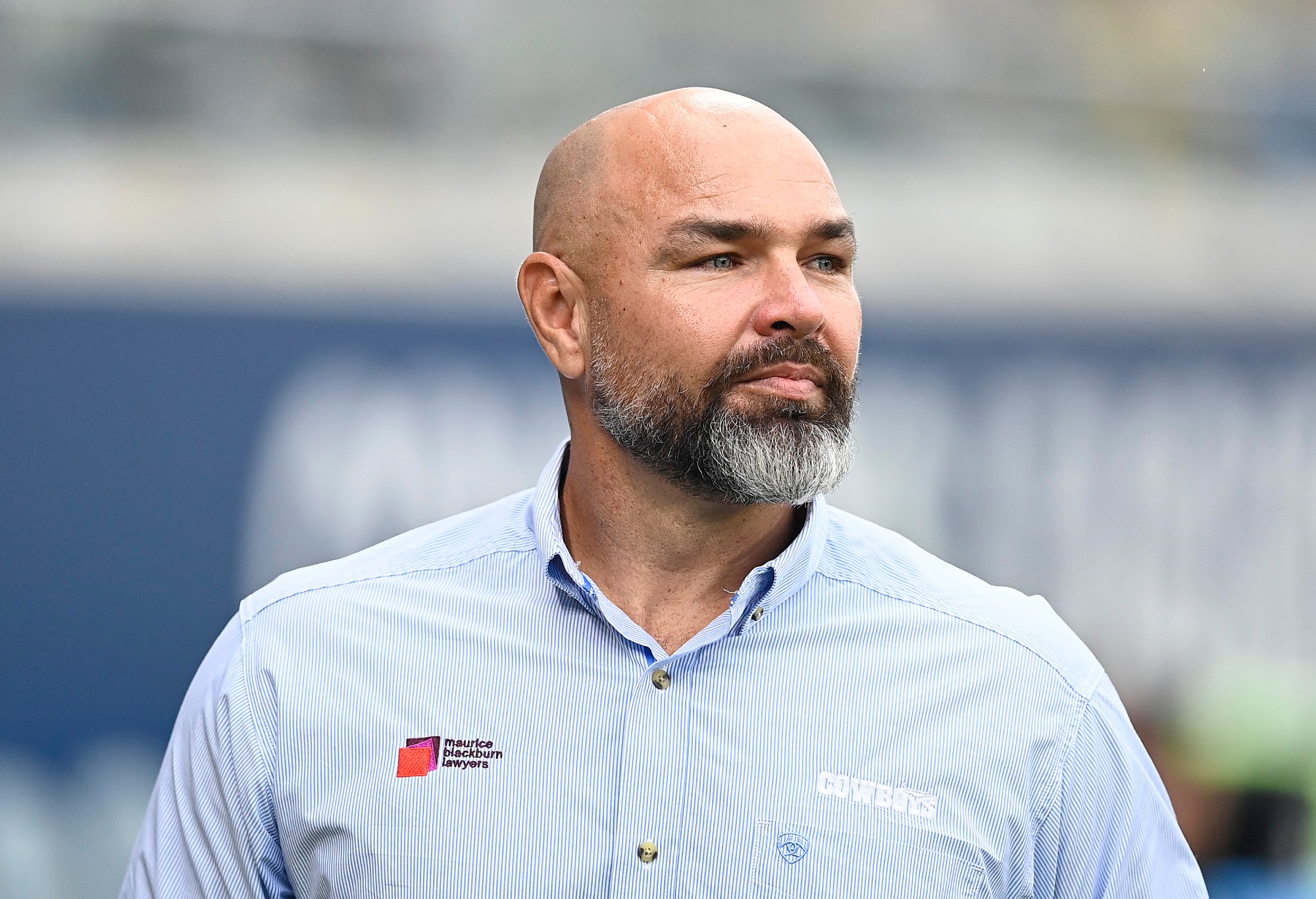 TOWNSVILLE, AUSTRALIA - MARCH 29: Cowboys coach Todd Payten looks on before the start of the round four NRL match between North Queensland Cowboys and Canberra Raiders at Queensland Country Bank Stadium, on March 29, 2025, in Townsville, Australia. (Photo by Ian Hitchcock/Getty Images)