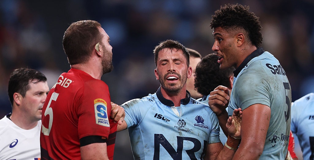 Footage emerges of Waratahs training brawl that saw 6'8,125kg giant banned