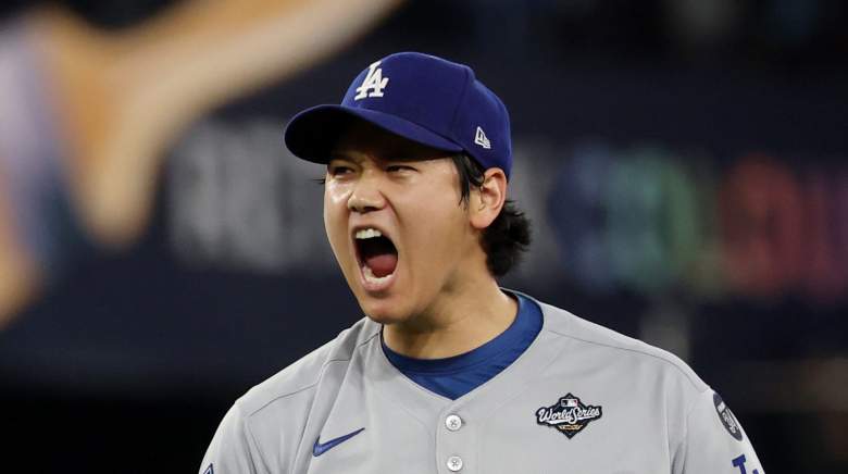 Los Angeles Dodgers star Shohei Ohtani during an MLB gmae.