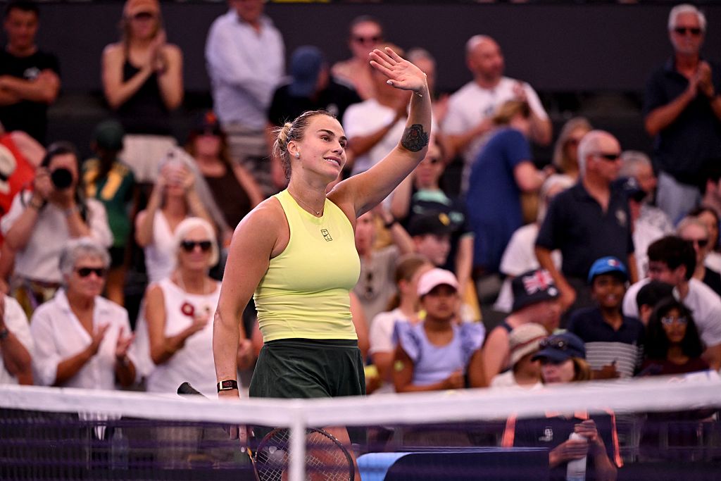 Sabalenka soars into semifinals, faces Muchova next