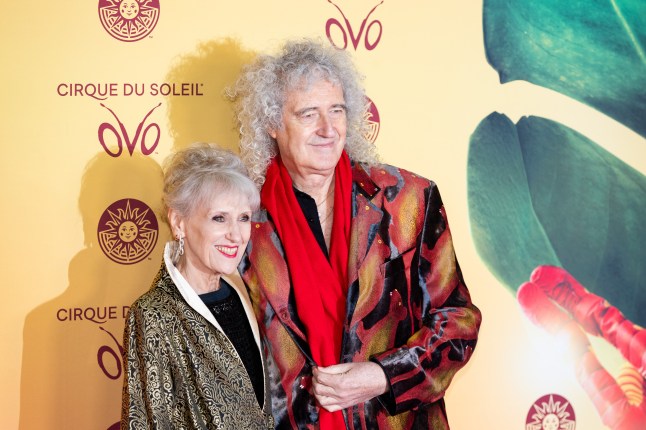 Brian May and Anita Dobson