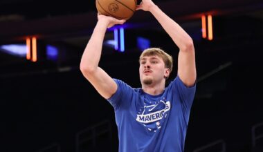 Mavericks rookie Cooper Flagg leaves game in 1st half with sprained ankle