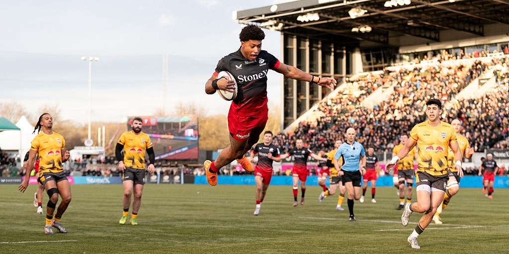 Snubbed Noah Caluori sends England message as Saracens thump Newcastle