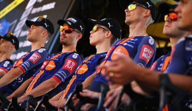MONTPELLIER, FRANCE - JULY 22: Frank Van Den Broek of Netherlands and Team Picnic PostNL prior to the 112th Tour de France 2025, Stage 16 a 171.5km stage from Montpellier to Mont Ventoux 1902m / #UCIWT / on July 22, 2025 in Montpellier, France. (Photo by Dario Belingheri/Getty Images)