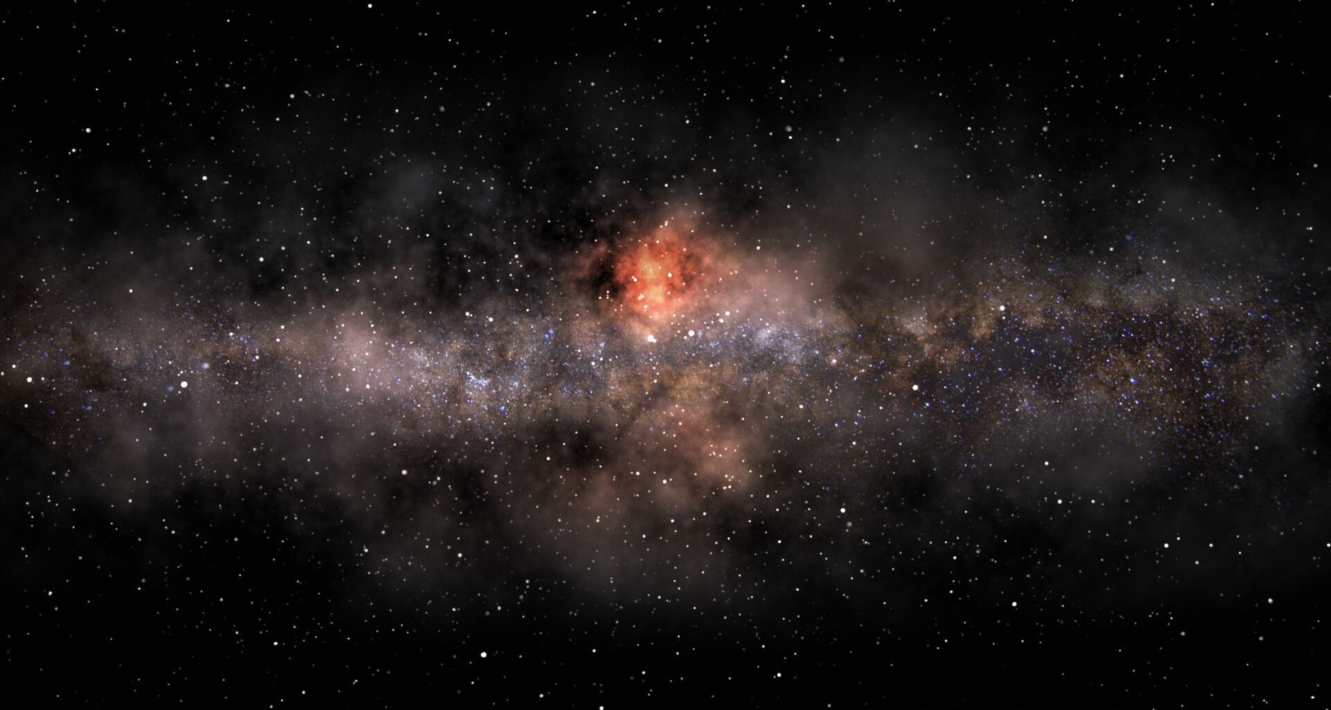 Panoramic image of the Milky Way galaxy.