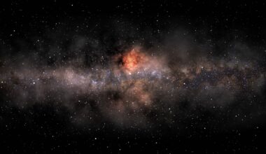 Panoramic image of the Milky Way galaxy.
