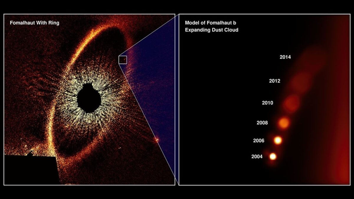 Hubble Captures Protoplanetary Collision In The Fomalhaut Star System