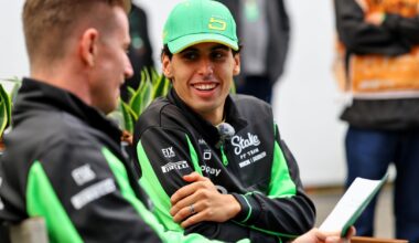 Nico Hulkenberg and Gabriel Bortoleto react as Audi F1 car makes debut