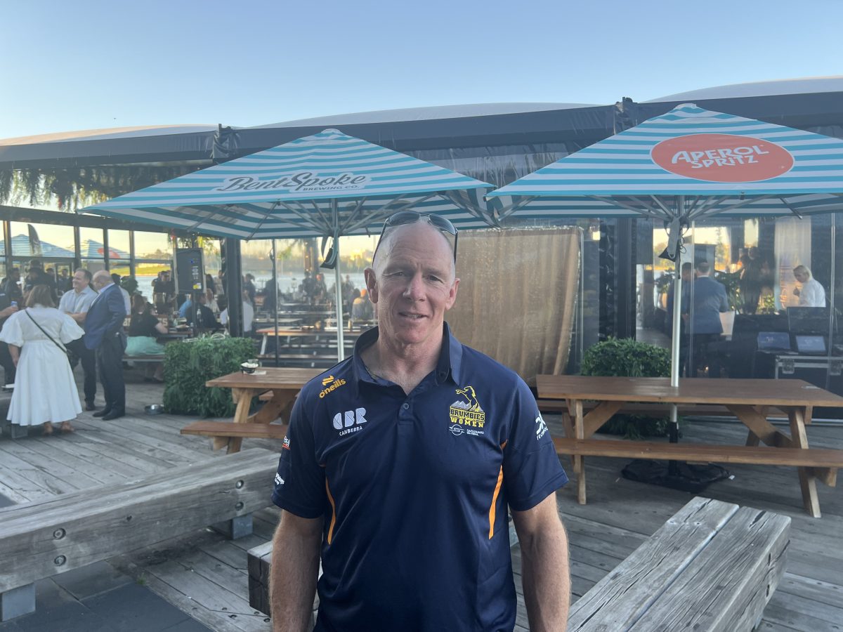 Andy Friend at the Brumbies 2024 season launch. Photo: Tim Gavel.