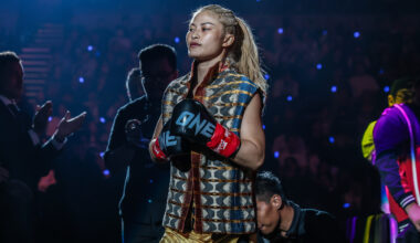 Stamp Fairtex makes her entrance