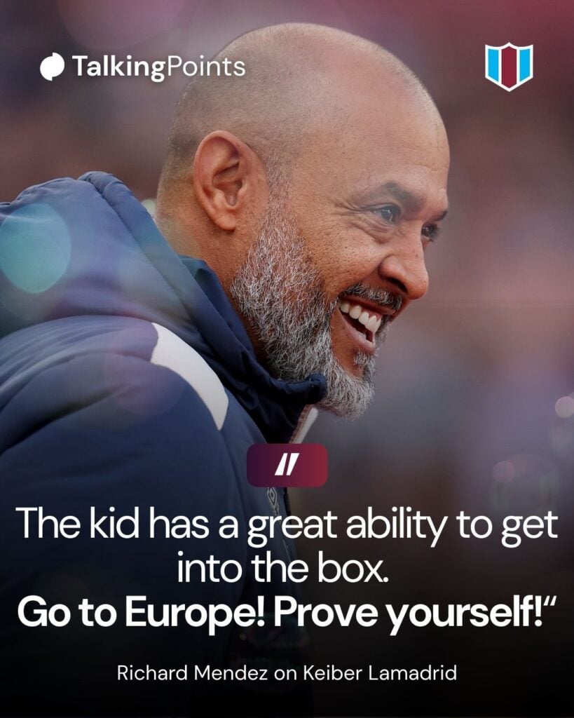 Nuno Espirito Santo, Manager of West Ham United, before the Premier League match between West Ham United and Newcastle United at London Stadium on November 02, 2025 in London, England.