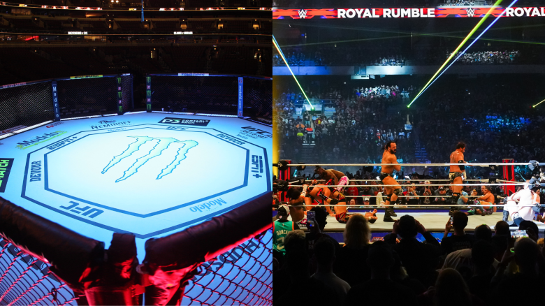 UFC Octagon and WWE Ring