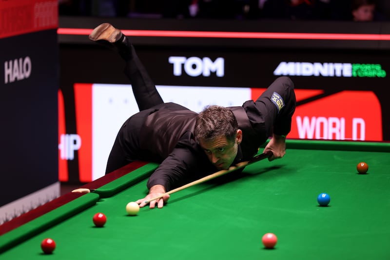 Ronnie O'Sullivan switches to playing left-handed during games if it makes cueing easier. Photograph: George Wood/Getty