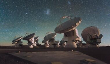 The ESO's ALMA telescope array in the Atacama Desert in northern Chile. Credit ©: ESO/C.Malin