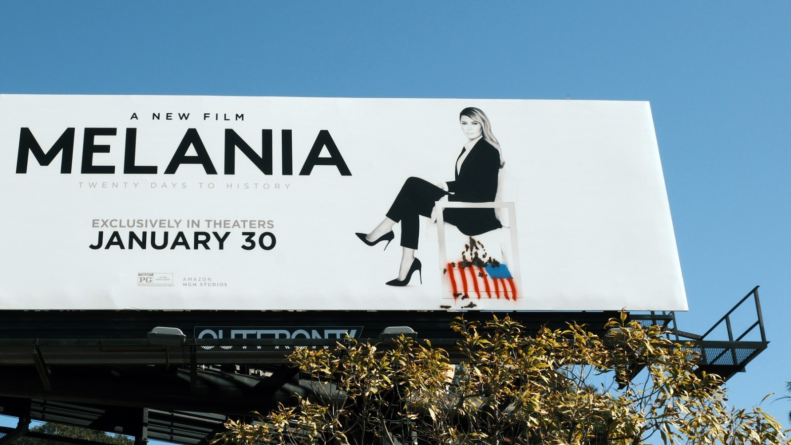 'Melania' Amazon Doc Posters Defaced in Los Angeles