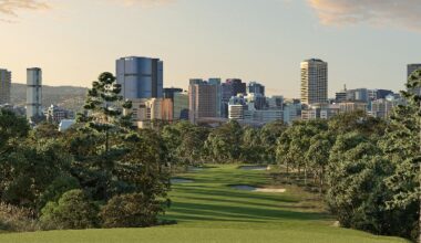 Artist impression of North Adelaide Public Golf Course