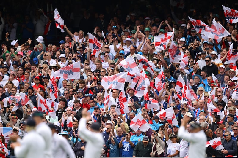 The 'Barmy Army' on their cultural exchange trip to Australia for the latest Ashes. Photograph: Quinn Rooney/Getty Images