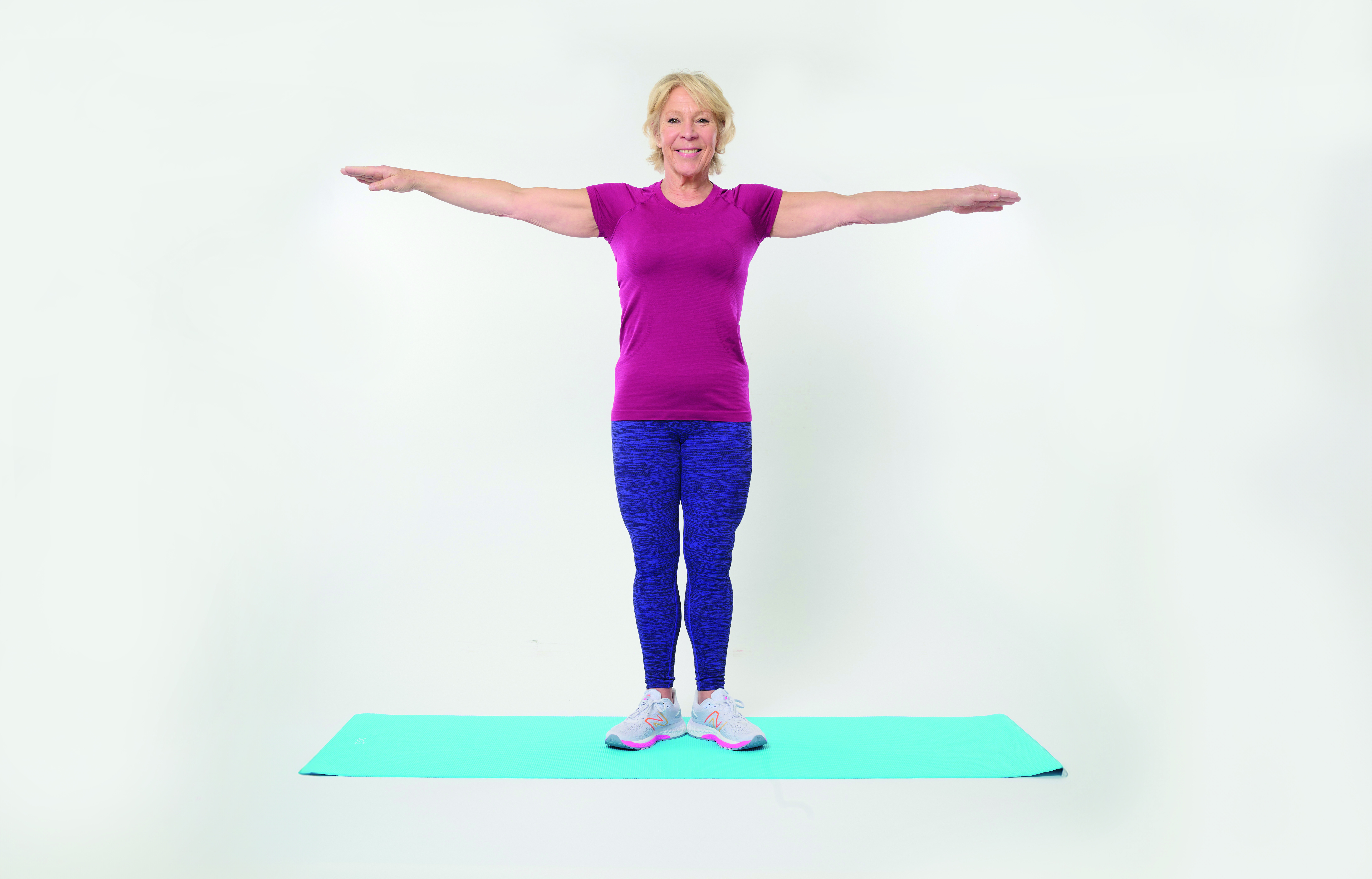 Annie Deadman demonstrating a spine twist