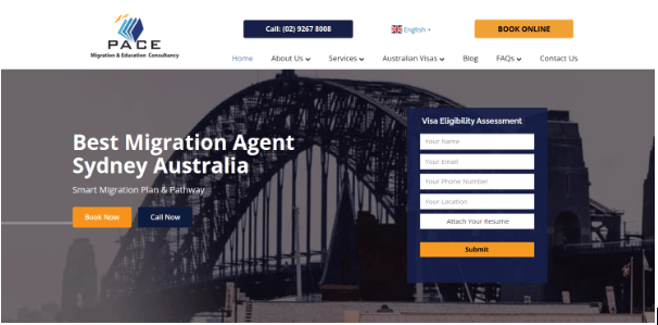 PACE MIGRATION & EDUCATION CONSULTANCY (PACE) website
