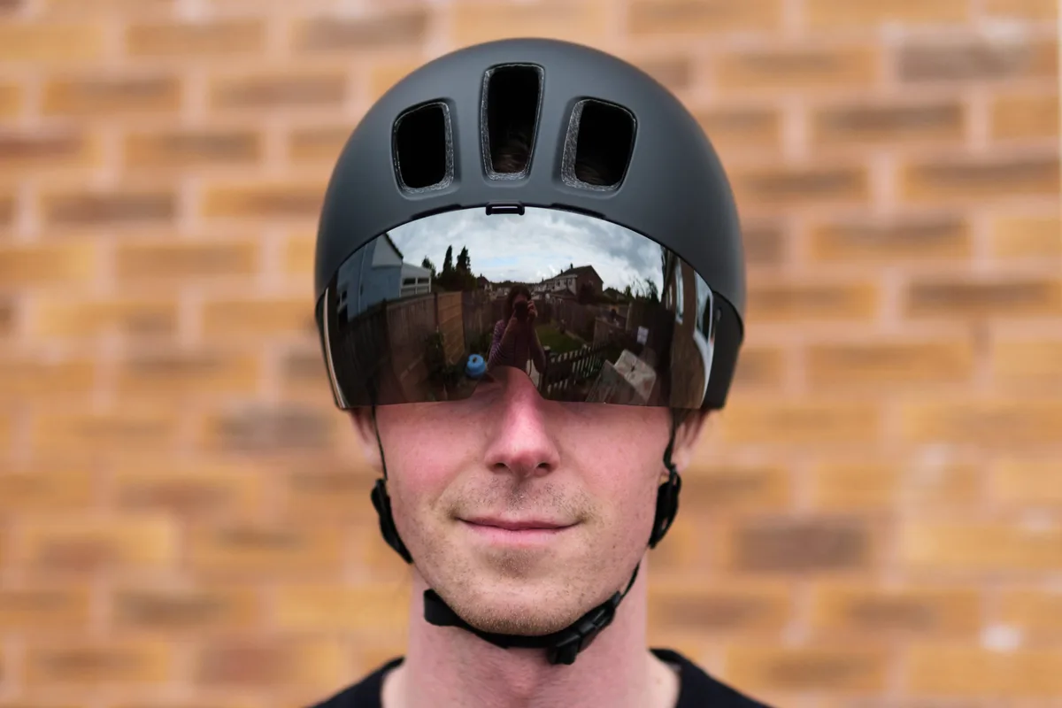 Man wearing a POC Procen Air helmet