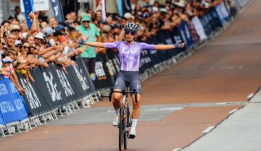 Ruby Roseman-Gannon (Liv AlUla Jayco) claims the elite women's criterium title at the Westbridge Funds Road National Championships
