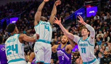 Hornets sink 24 treys in 55-point rout of Jazz