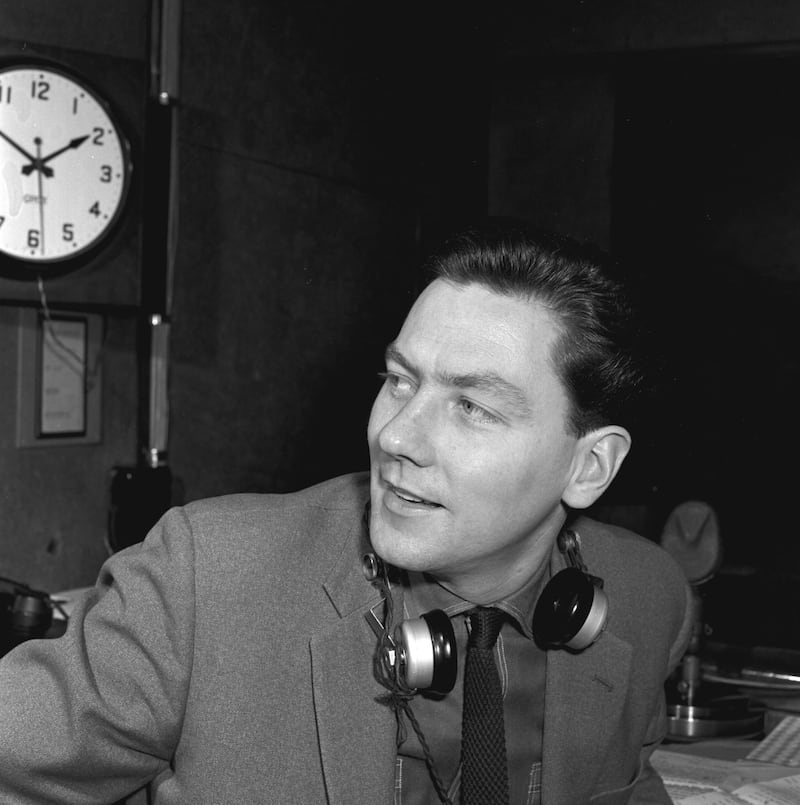 Radio Éireann: Gay Byrne in Studio 5 in 1963. Photograph: RTÉ
