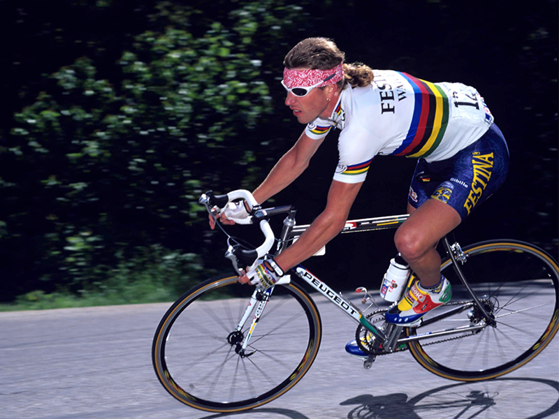 Laurent Brochard on stage six of the 1998 Dauphine-Libere from Challes-les-Eaux to Meg&eacute;ve . (Photo by Graham Watson/Getty Images)