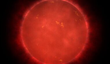 An artist's concept of a red dwarf that lies about 8 light-years away from the Sun. Courtesy NASA/Walt Feimer