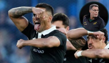 All Blacks are 'struggling' but Springboks legend warns of 'dangerous' mindset