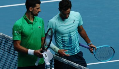 Australian Open live: ‘Lucky’ Novak Djokovic books Jannik Sinner showdown after Lorenzo Musetti retires while two sets up